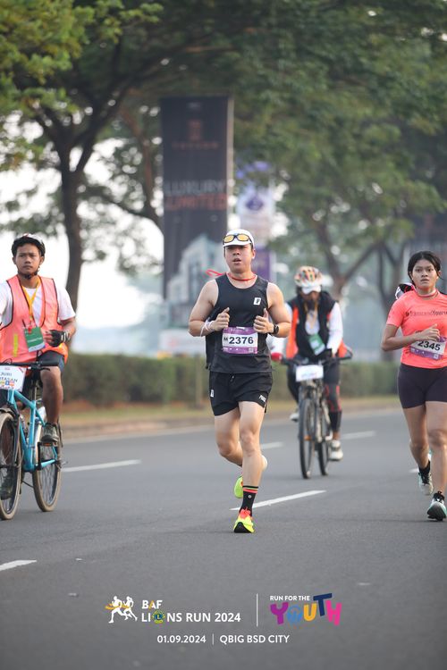 Race photo from BAF LIONS RUN 2024
