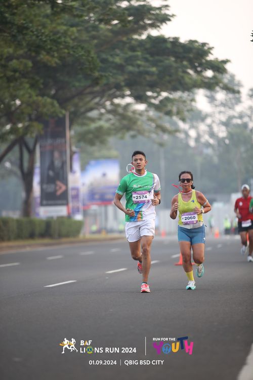 Race photo from BAF LIONS RUN 2024
