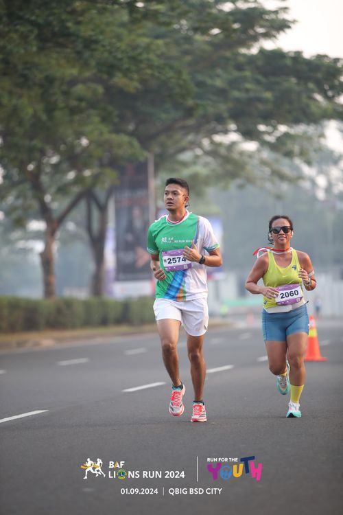 Race photo from BAF LIONS RUN 2024