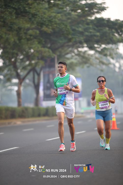Race photo from BAF LIONS RUN 2024