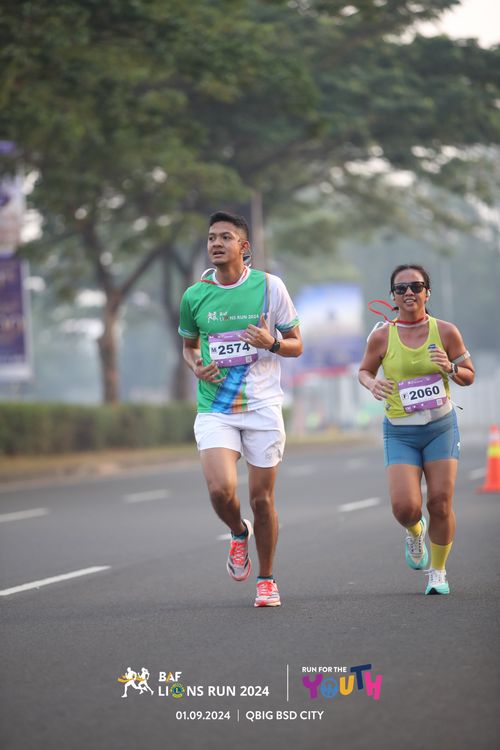 Race photo from BAF LIONS RUN 2024
