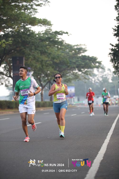 Race photo from BAF LIONS RUN 2024