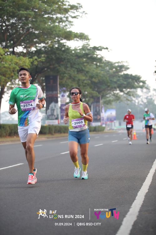Race photo from BAF LIONS RUN 2024