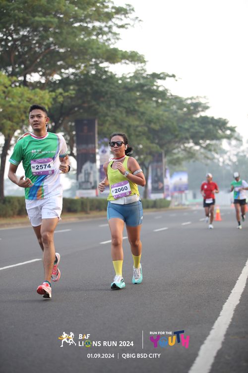 Race photo from BAF LIONS RUN 2024