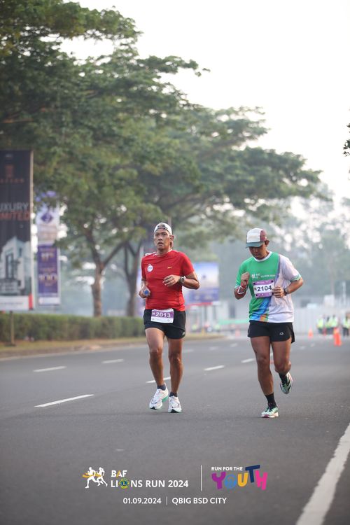 Race photo from BAF LIONS RUN 2024