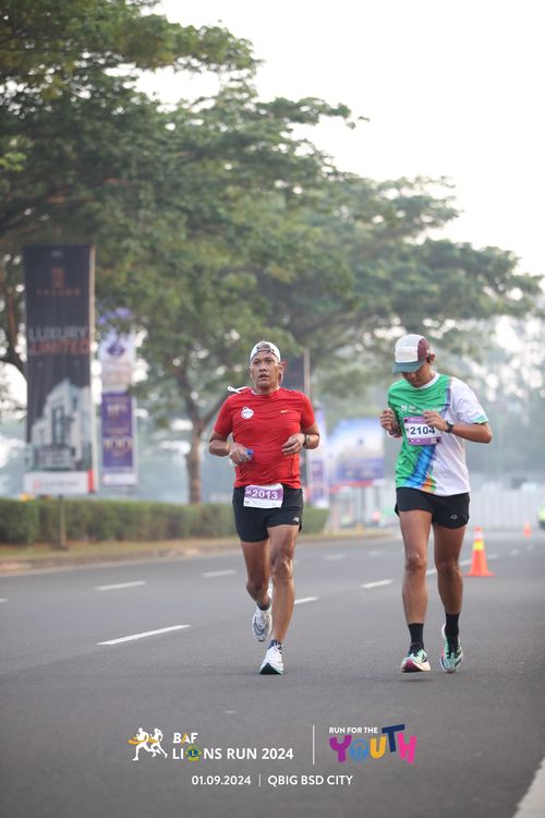 Race photo from BAF LIONS RUN 2024