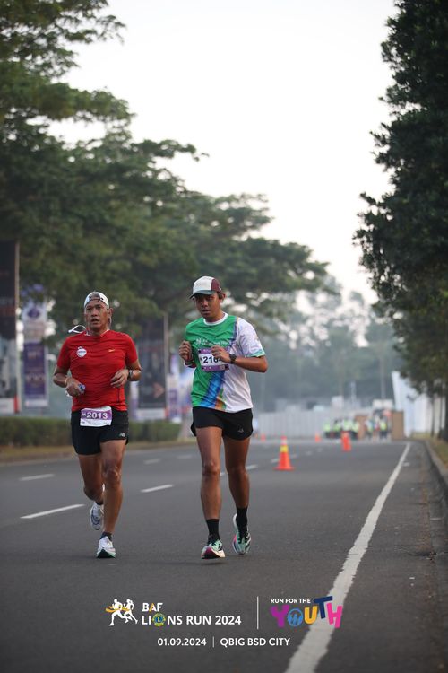 Race photo from BAF LIONS RUN 2024