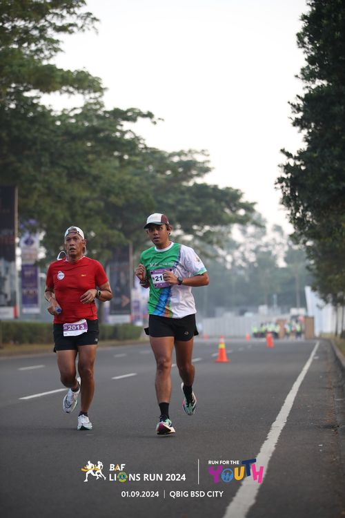 Race photo from BAF LIONS RUN 2024