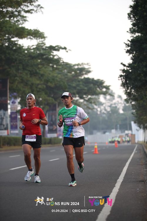 Race photo from BAF LIONS RUN 2024