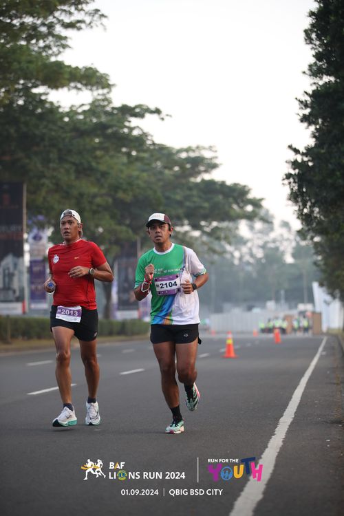 Race photo from BAF LIONS RUN 2024
