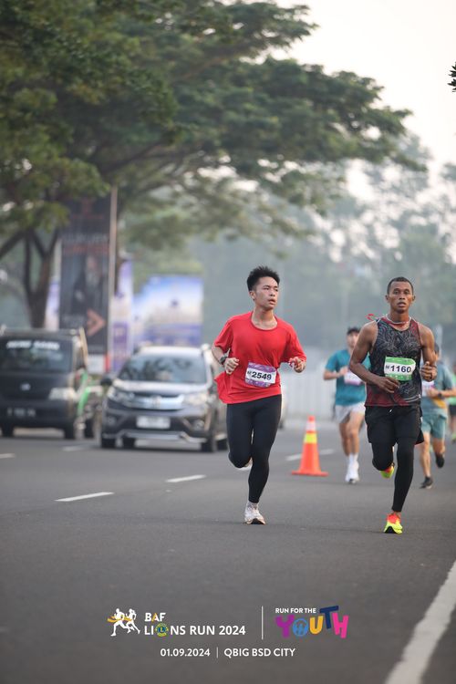 Race photo from BAF LIONS RUN 2024