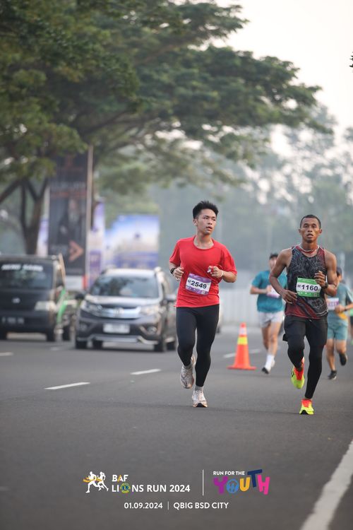 Race photo from BAF LIONS RUN 2024