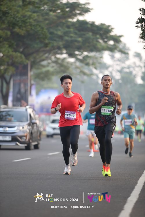 Race photo from BAF LIONS RUN 2024