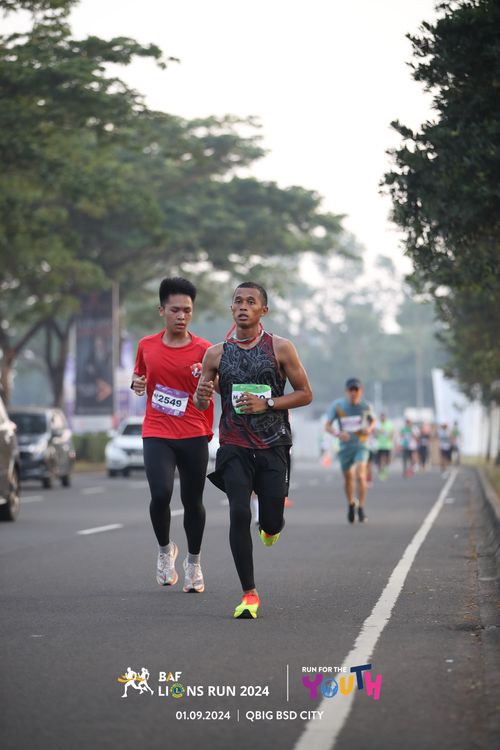 Race photo from BAF LIONS RUN 2024
