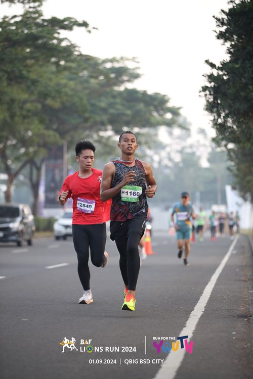 Race photo from BAF LIONS RUN 2024