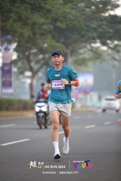 Race photo from BAF LIONS RUN 2024