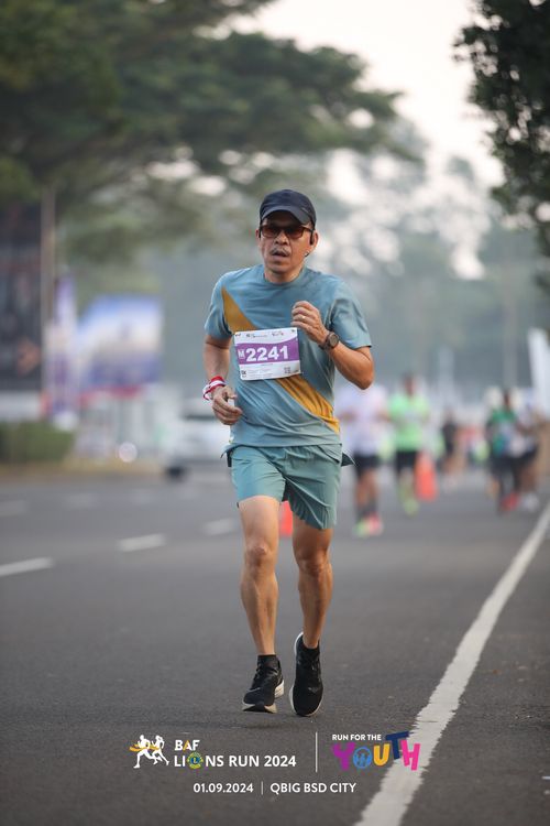 Race photo from BAF LIONS RUN 2024