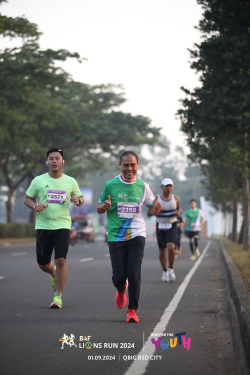 Race photo from BAF LIONS RUN 2024