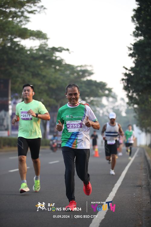 Race photo from BAF LIONS RUN 2024