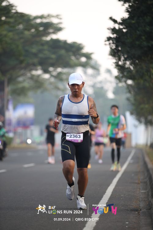 Race photo from BAF LIONS RUN 2024