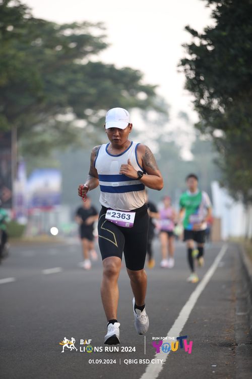 Race photo from BAF LIONS RUN 2024