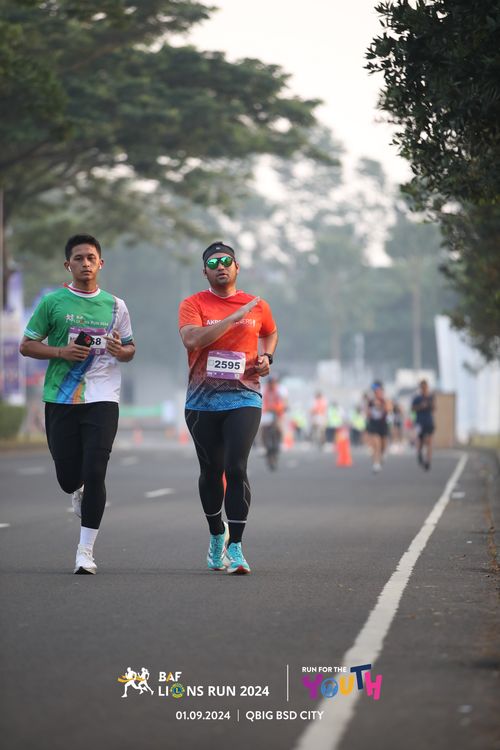 Race photo from BAF LIONS RUN 2024