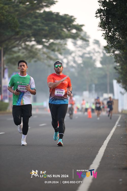 Race photo from BAF LIONS RUN 2024