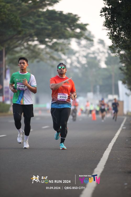 Race photo from BAF LIONS RUN 2024