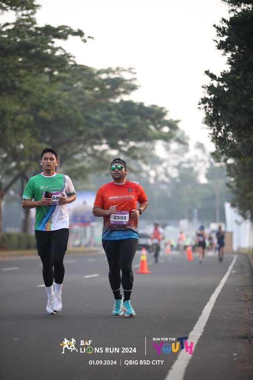 Race photo from BAF LIONS RUN 2024