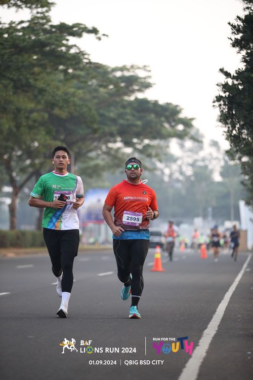 Race photo from BAF LIONS RUN 2024