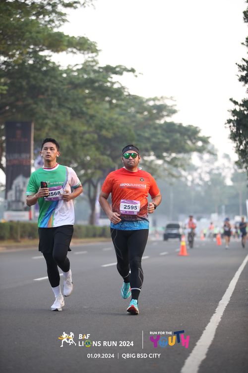 Race photo from BAF LIONS RUN 2024