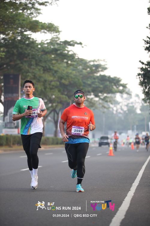 Race photo from BAF LIONS RUN 2024