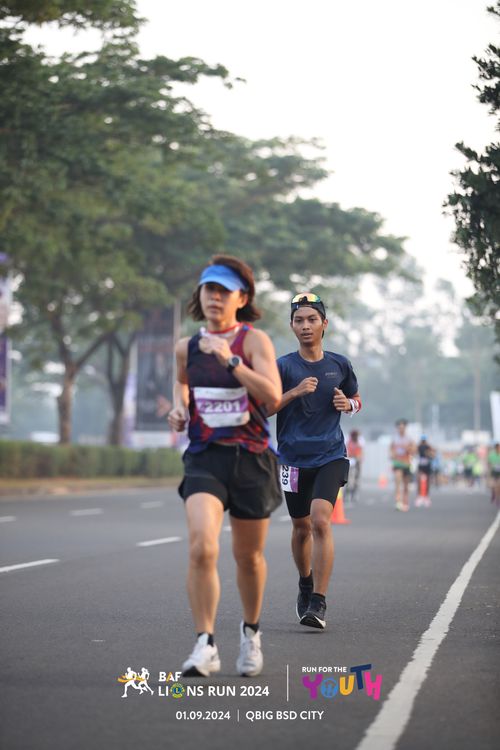 Race photo from BAF LIONS RUN 2024