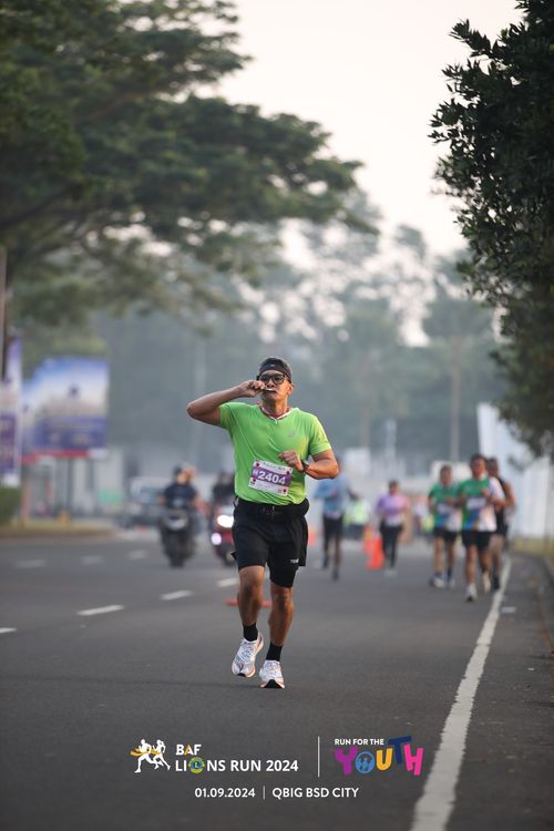 Race photo from BAF LIONS RUN 2024