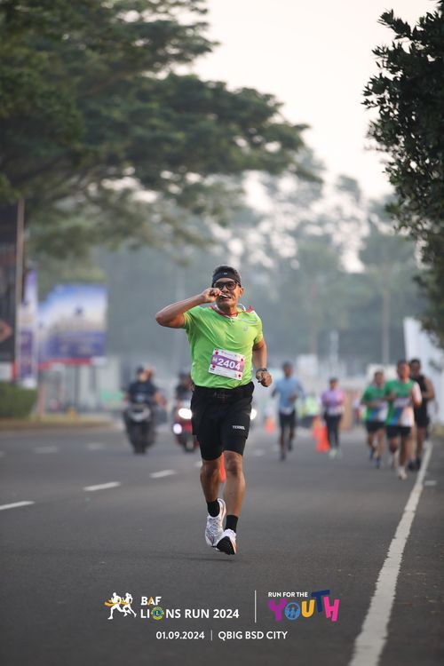 Race photo from BAF LIONS RUN 2024