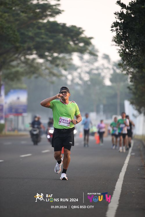 Race photo from BAF LIONS RUN 2024