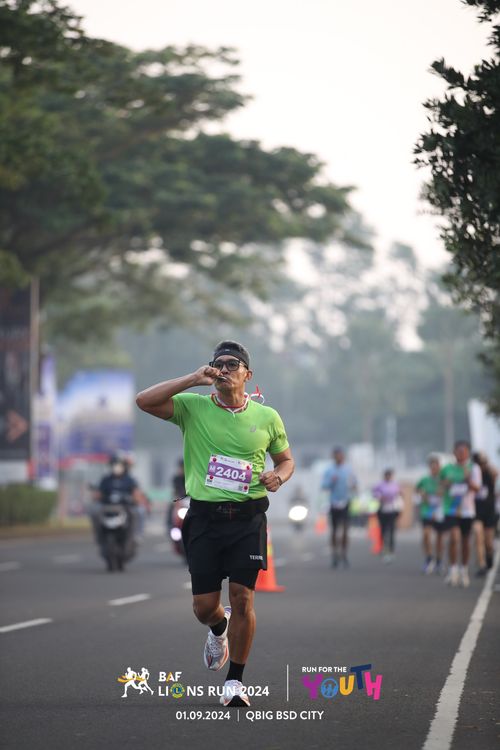 Race photo from BAF LIONS RUN 2024