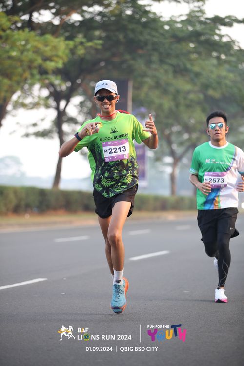 Race photo from BAF LIONS RUN 2024
