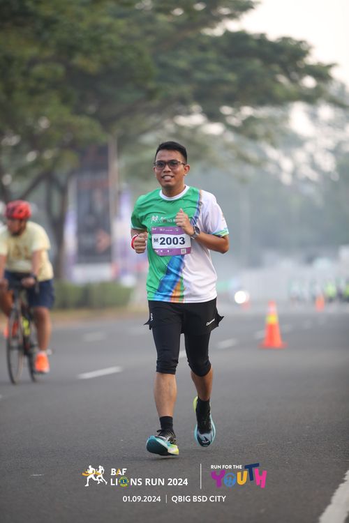 Race photo from BAF LIONS RUN 2024