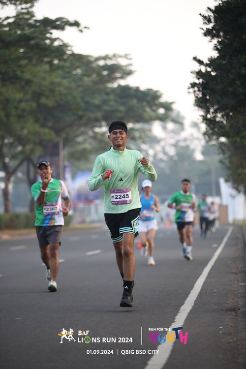 Race photo from BAF LIONS RUN 2024