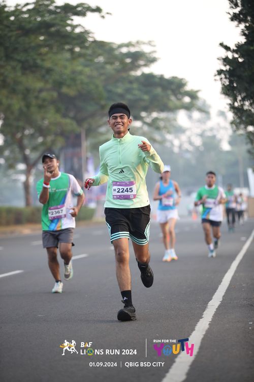 Race photo from BAF LIONS RUN 2024
