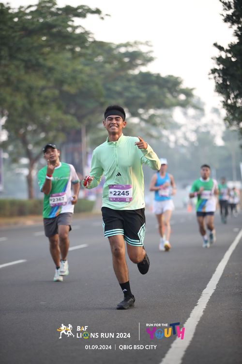 Race photo from BAF LIONS RUN 2024