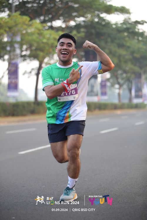 Race photo from BAF LIONS RUN 2024