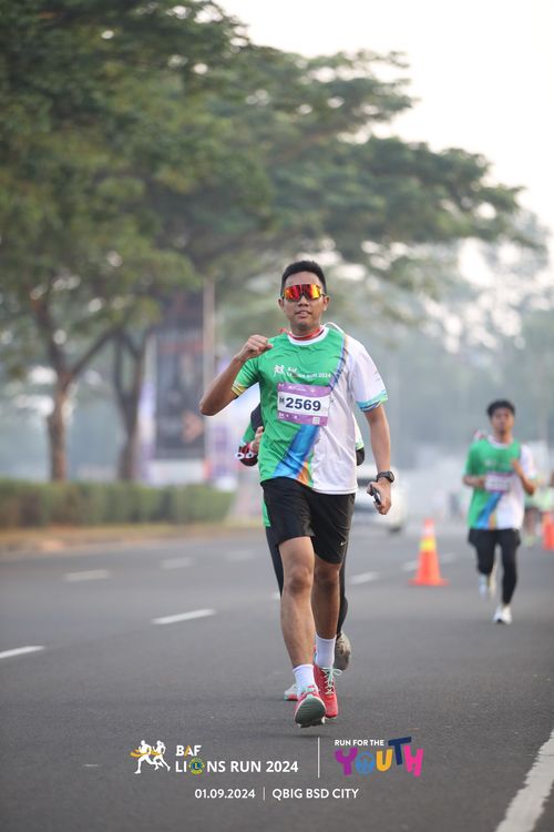 Race photo from BAF LIONS RUN 2024