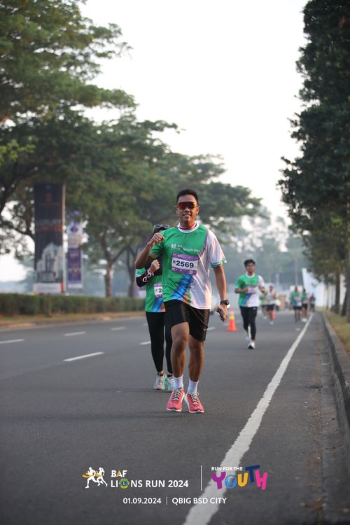 Race photo from BAF LIONS RUN 2024