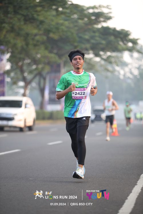 Race photo from BAF LIONS RUN 2024