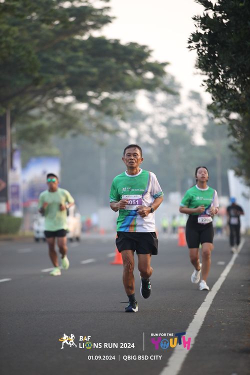 Race photo from BAF LIONS RUN 2024