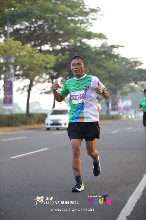Race photo from BAF LIONS RUN 2024
