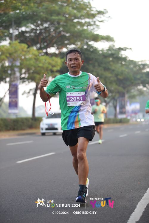 Race photo from BAF LIONS RUN 2024