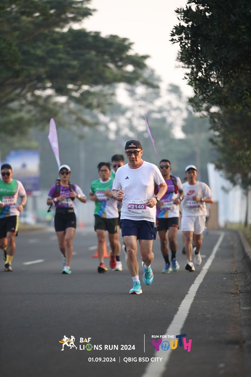 Race photo from BAF LIONS RUN 2024